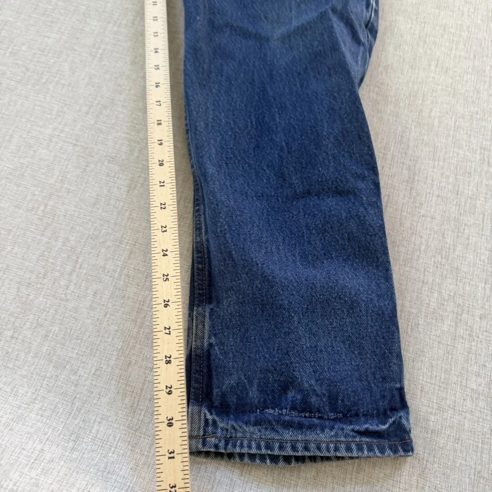 Vintage Prison Blues Denim Jeans Mens 36x31 Carpenter Workwear Made In USA